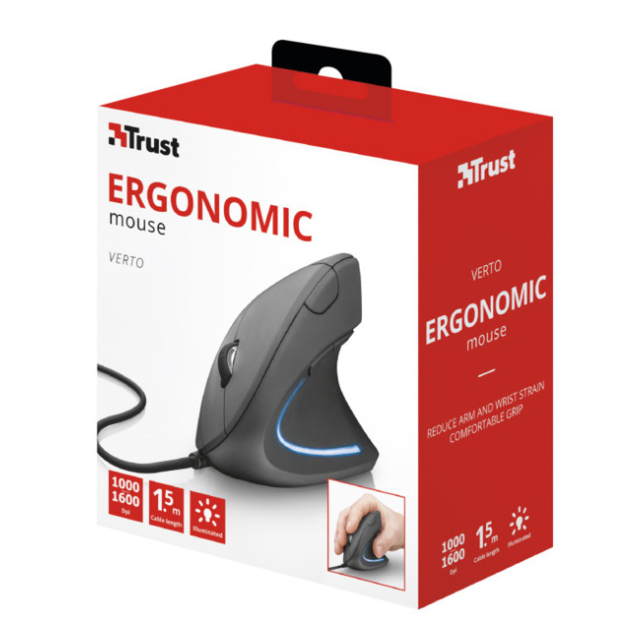 Комп'ютерна миша Trust Verto Ergonomic, USB-A (22885) фото №6