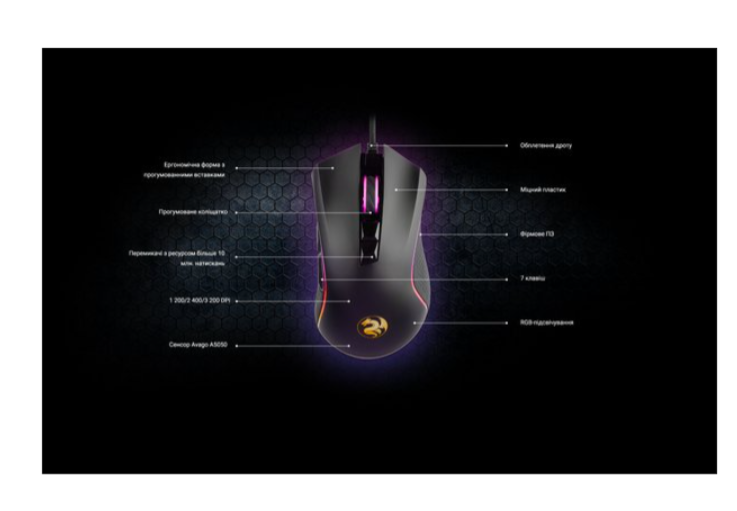 Компьютерная мыш 2E MG340 RGB USB (2E-MG340UB) фото №6