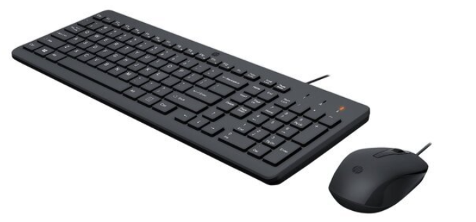 Комплект клавіатура і комп'ютерна миша HP 150 USB EN black фото №2