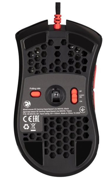 Комп'ютерна миша 2E GAMING HyperSpeed Lite, RGB (2E-MGHSL-BK) фото №5