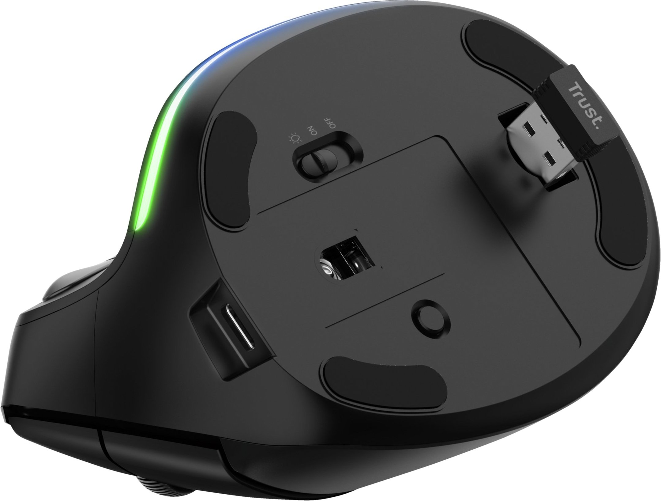 Комп'ютерна миша Trust Bayo Ergonomic, WL, RGB (24731) фото №4