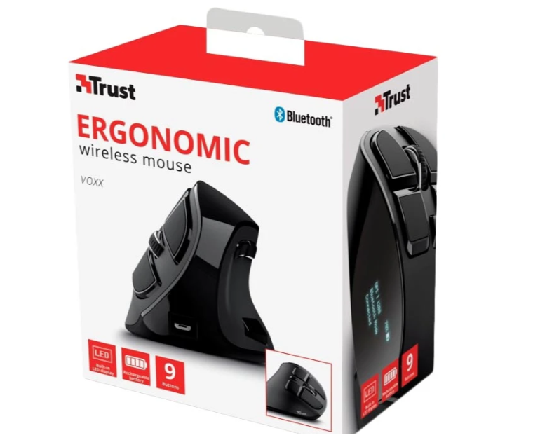 Комп'ютерна миша Trust Voxx Rechargeable Ergonomic WL (23731) фото №8