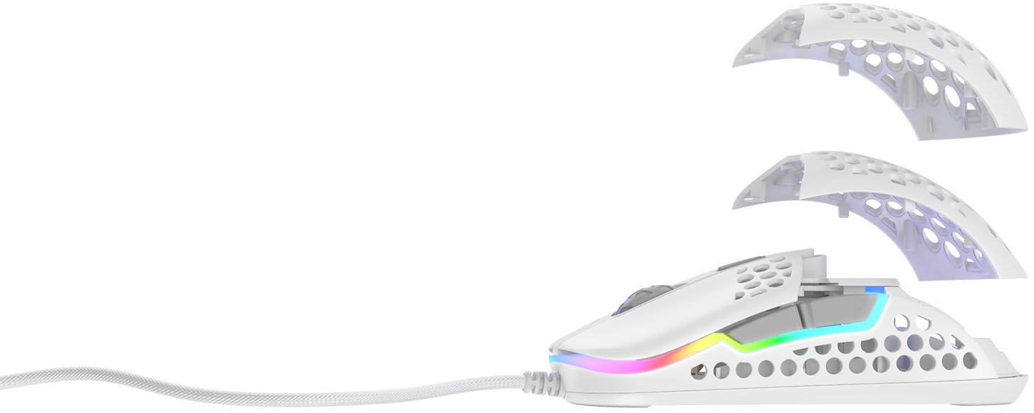 Компьютерная мыш Xtrfy M42, USB-A, RGB (XG-M42-RGB-WHITE) фото №6