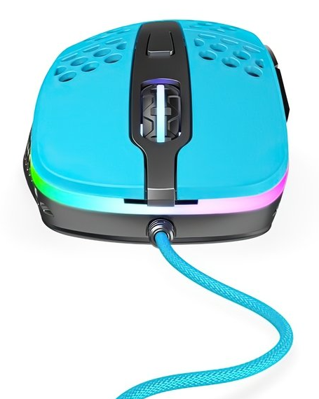 Комп'ютерна миша Xtrfy M4, USB-A, RGB (XG-M4-RGB-BLUE) фото №3