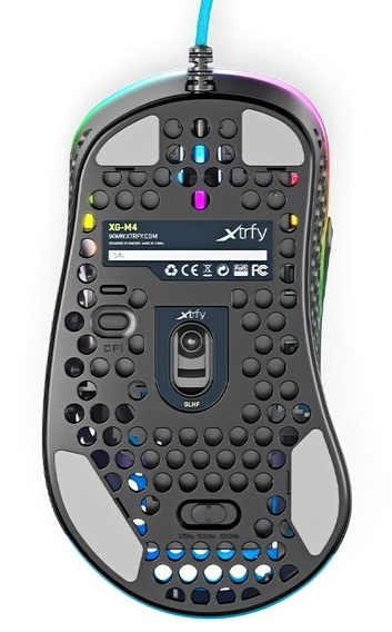 Комп'ютерна миша Xtrfy M4, USB-A, RGB (XG-M4-RGB-BLUE) фото №8