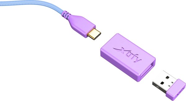 Компьютерная мыш Xtrfy M8, WL/USB-A, RGB (M8W-RGB-PURPLE) фото №9
