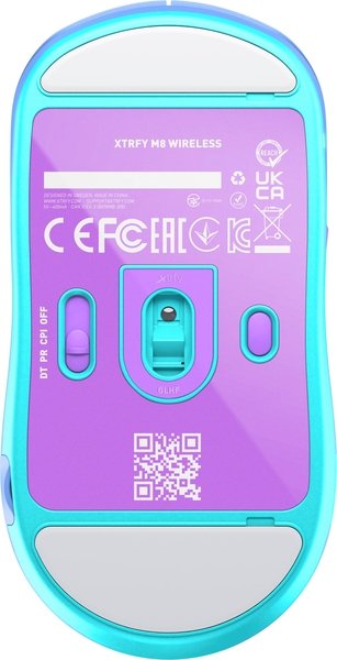 Компьютерная мыш Xtrfy M8, WL/USB-A, RGB (M8W-RGB-PURPLE) фото №7