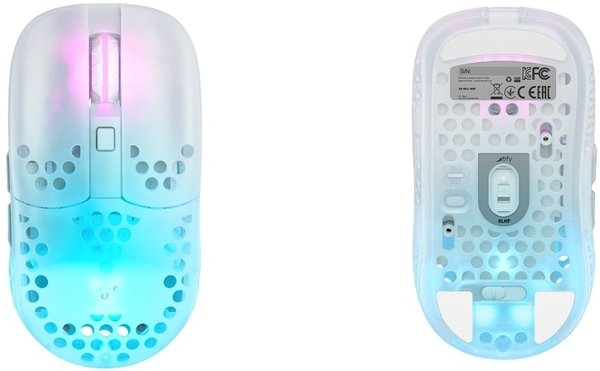 Компьютерная мыш Xtrfy MZ1, WL/USB-A, RGB (MZ1W-RGB-WHITE) фото №6