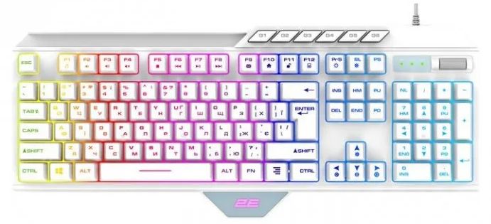 Клавиатура 2E KG315 RGB USB (2E-KG315UWT)