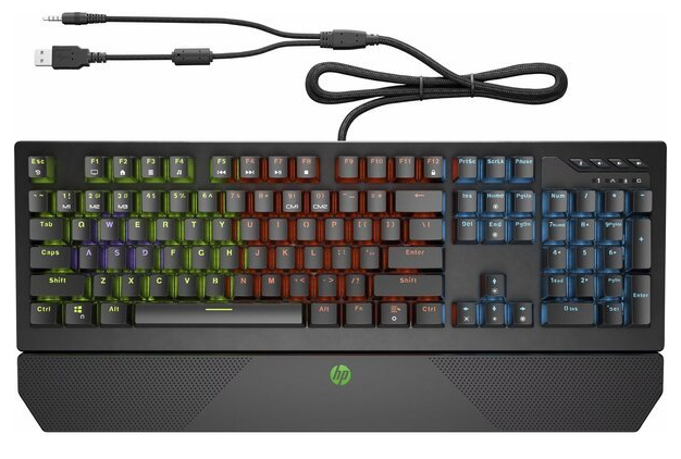 Клавіатура HP Pavilion Gaming 800 LED 108key Red Switch USB RU (5JS06AA)