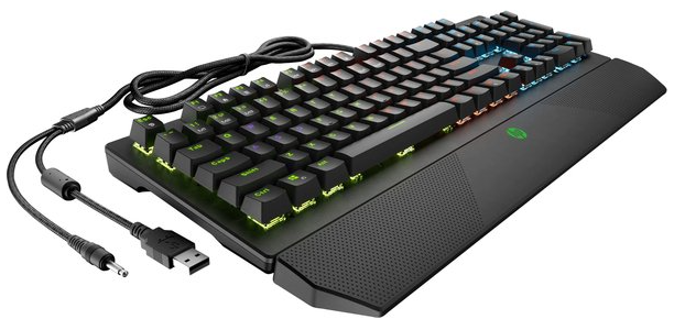Клавіатура HP Pavilion Gaming 800 LED 108key Red Switch USB RU (5JS06AA) фото №2