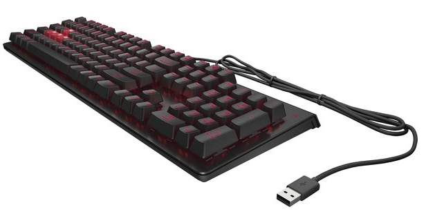 Клавіатура HP OMEN Encoder LED 104key Cherry MX Red USB (6YW76AA) фото №3