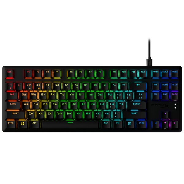 Клавіатура HyperX Alloy Origins Core PBT Red USB RGB ENG/UA (639N7AA)