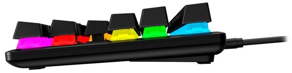 Клавіатура HyperX Alloy Origins Core PBT Aqua USB RGB ENG/UA (639N9AA) фото №6
