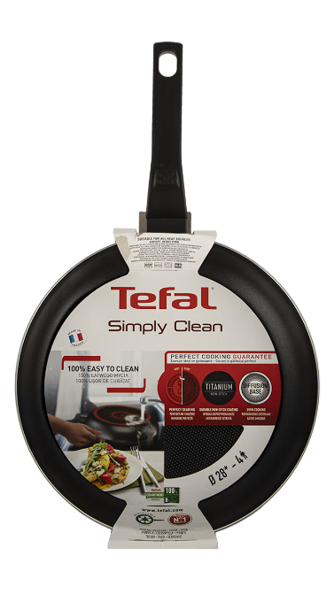 Сковорода Tefal Simply Clean 28 см (B5670653) фото №7 Сковорода Tefal Simply Clean 28 см (B5670653) фото №7