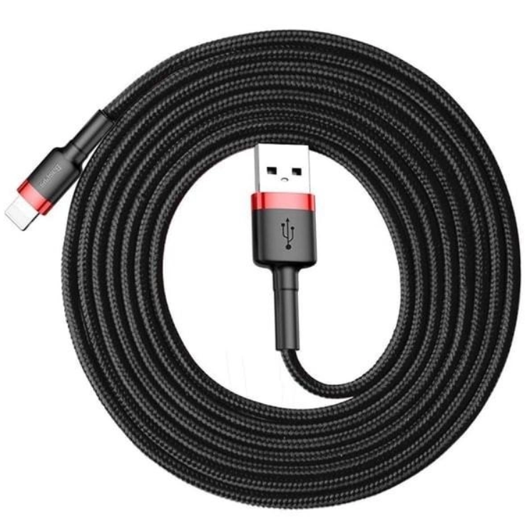 Baseus Cafule Lightning 2m/1.5A (CALKLF-C19) Black-Red фото №4