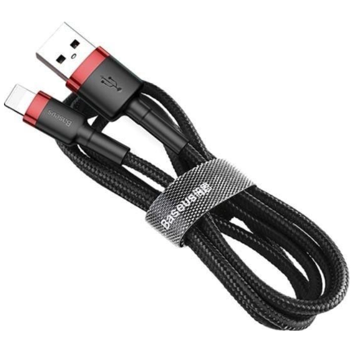 Baseus Cafule Lightning 2m/1.5A (CALKLF-C19) Black-Red фото №2