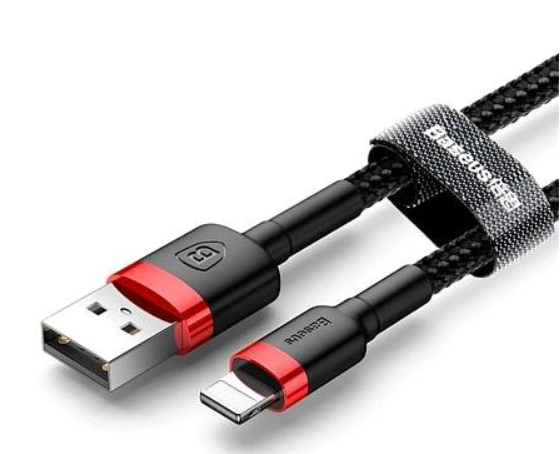 Baseus Cafule Lightning 2m/1.5A (CALKLF-C19) Black-Red