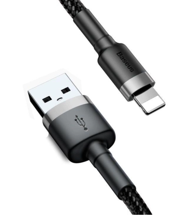 Baseus Cafule Lightning 2m/1.5A (CALKLF-CG1) Black-Grey