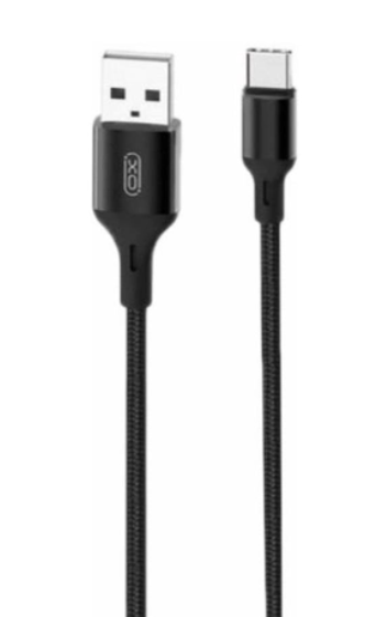 XO Type-C NB143 Braided 1.5A/2m Black