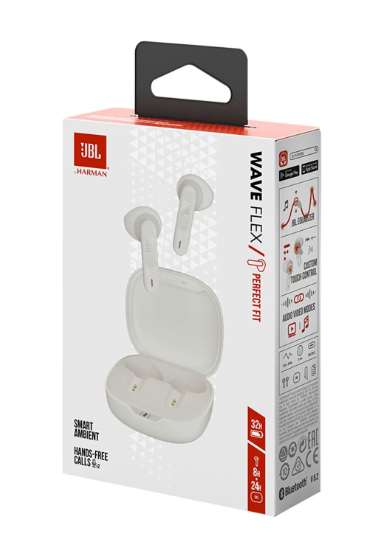 Наушники JBL Wave Flex White (JBLWFLEXWHT) фото №9