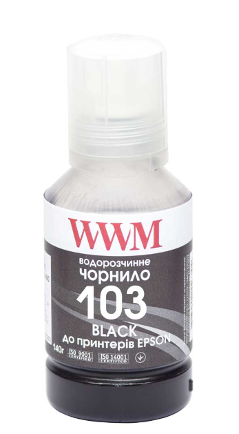 Чернила для принтера WWM EPSON L3100/3110/3150 140г Black (E103B)