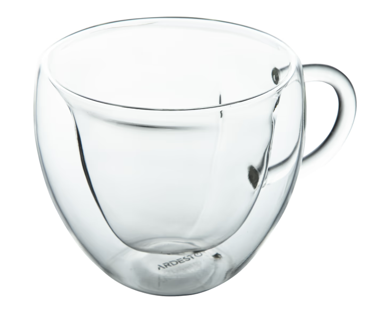 Набор чашек Ardesto з подвійними стінками 300 мл 2 шт. (AR2630GHL) фото №2