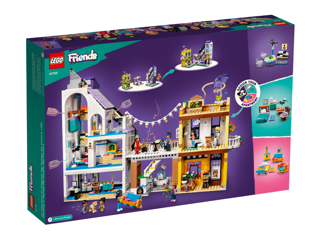 Конструктор Lego Friends Квіткові та дизайнерські крамниці у центрі міста фото №9