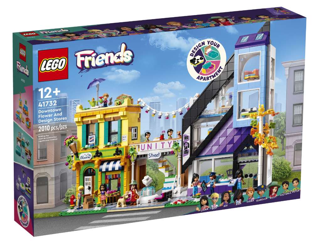 Конструктор Lego Friends Квіткові та дизайнерські крамниці у центрі міста