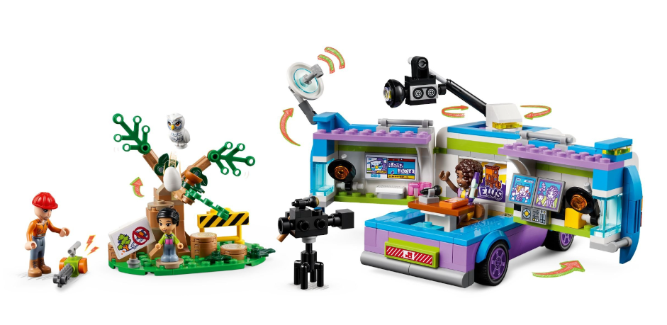 Конструктор Lego Friends Фургон редакції новин фото №6
