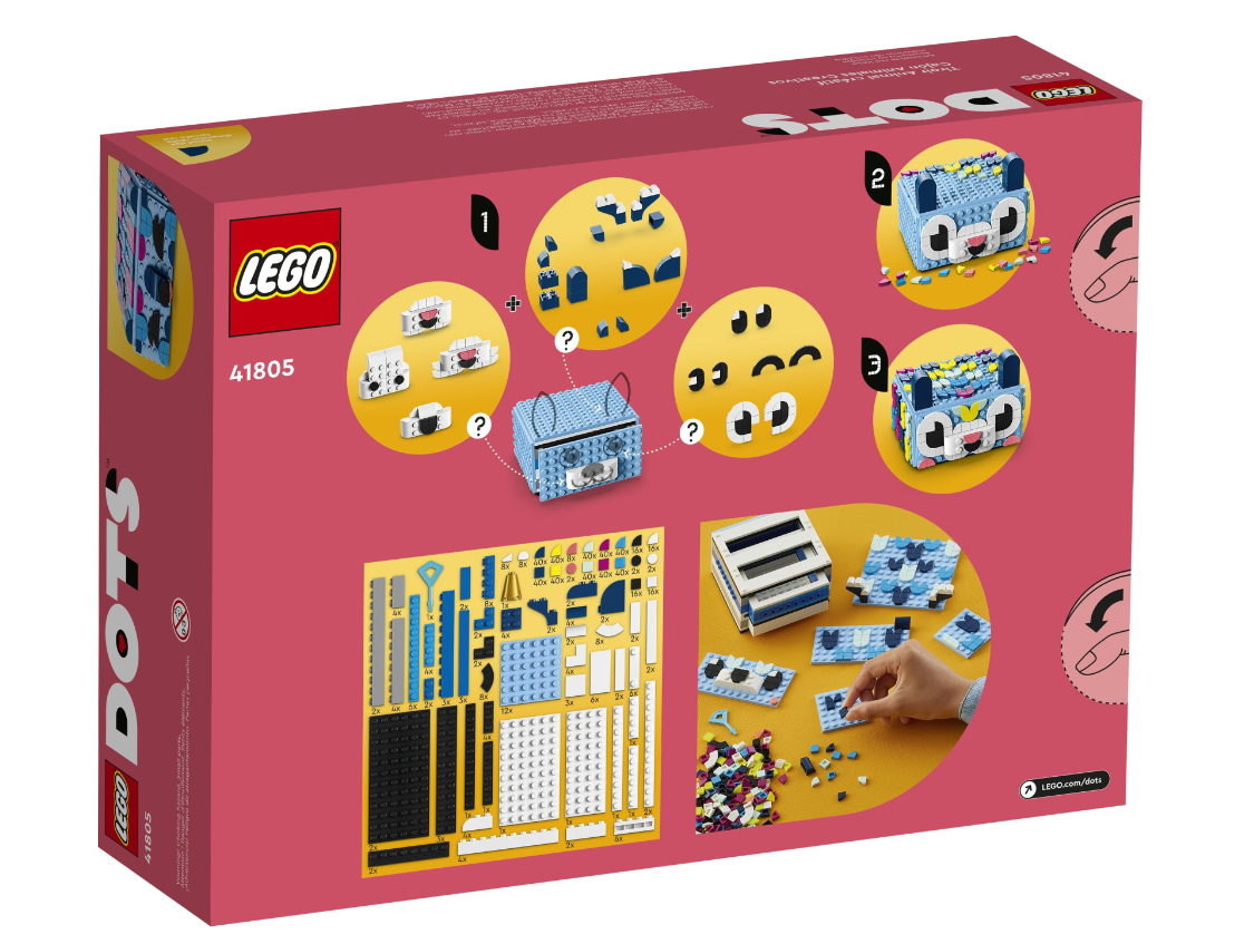 Конструктор Lego DOTS Креативний ящик «Тварини» фото №10
