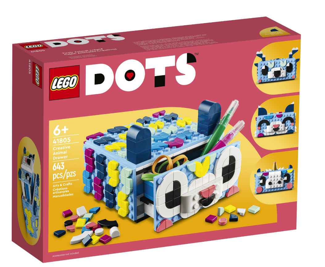 Конструктор Lego DOTS Креативний ящик «Тварини»