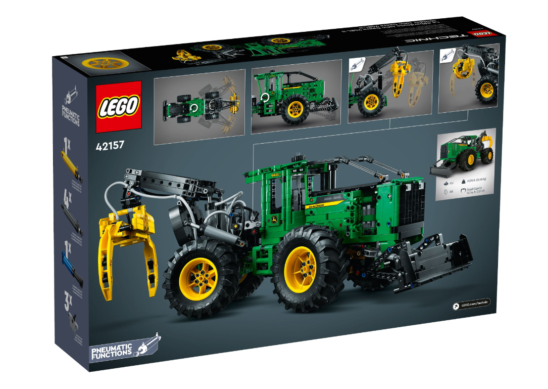 Конструктор Lego Technic Трелювальний трактор «John Deere» 948L-II фото №9