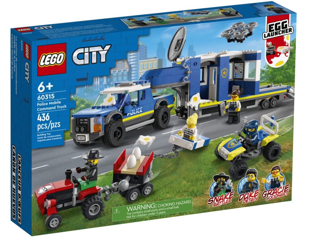 Конструктор Lego City Поліцейська вантажівка з мобільним центром керування