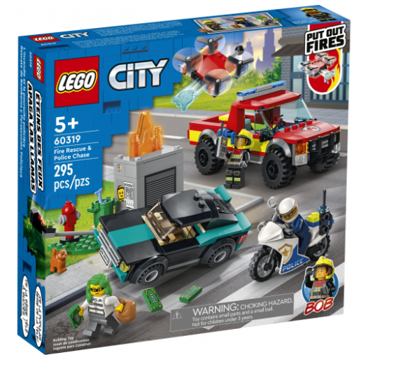 Конструктор Lego City Пожежна рятувальна служба і поліцейське переслідування