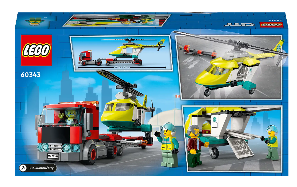Конструктор Lego City Перевезення рятувального гелікоптера
