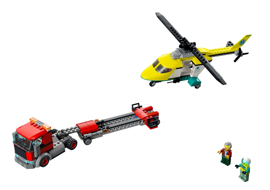 Конструктор Lego City Перевезення рятувального гелікоптера фото №2