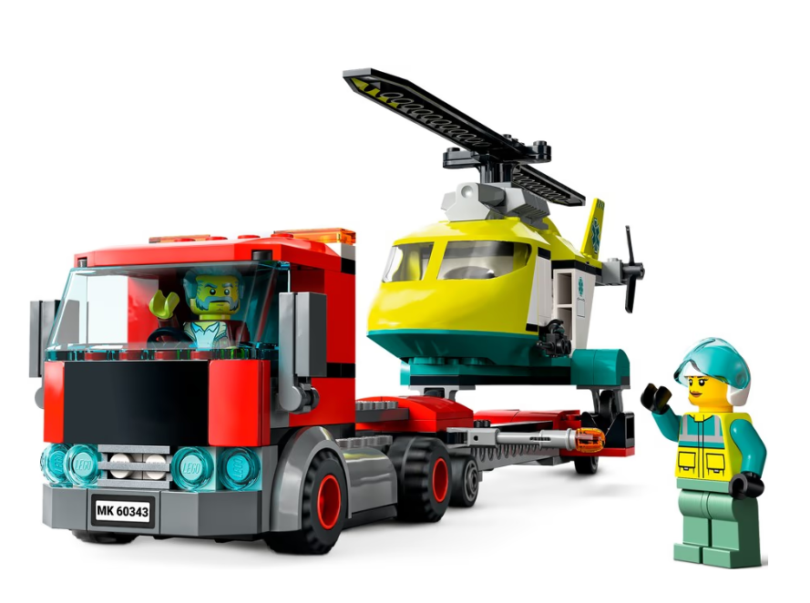 Конструктор Lego City Перевезення рятувального гелікоптера фото №3