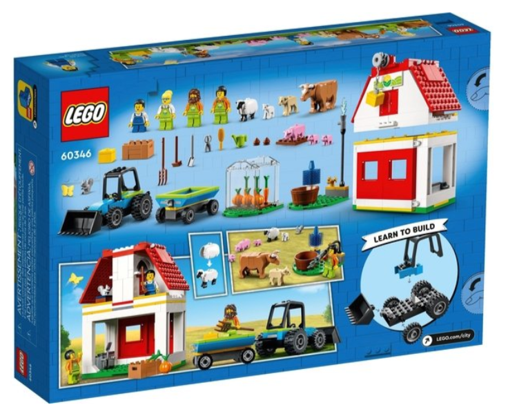 Конструктор Lego City Farm Тварини на фермі та у хліві фото №7