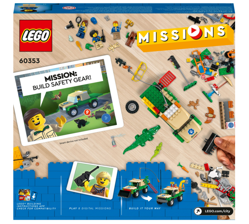 Конструктор Lego City Missions Місії порятунку диких тварин фото №4