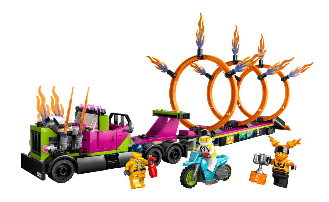 Конструктор Lego City Stuntz Завдання із каскадерською вантажівкою та вогняним колом фото №2