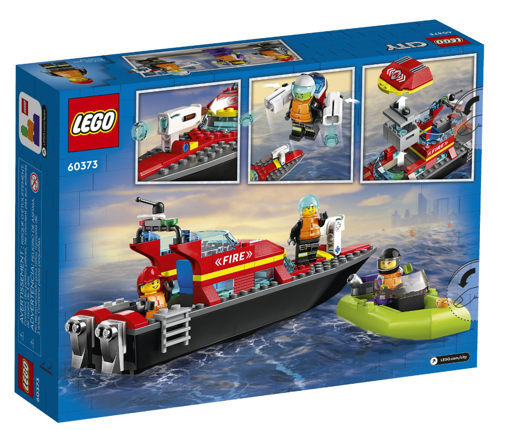 Конструктор Lego City Човен пожежної бригади фото №7