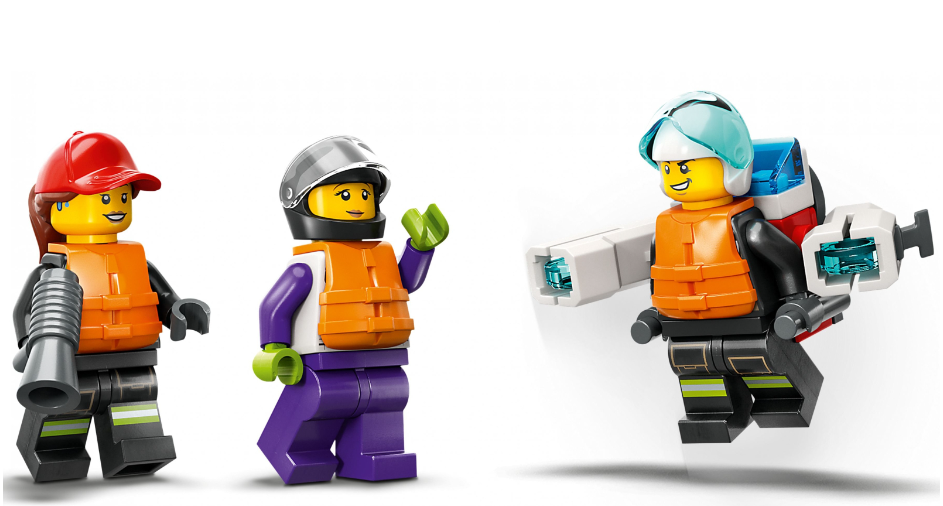 Конструктор Lego City Човен пожежної бригади фото №5
