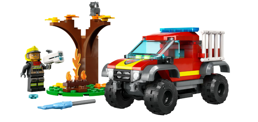 Конструктор Lego City Fire Пожежно-рятувальний позашляховик фото №6