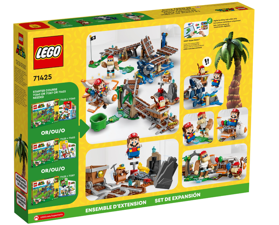 Конструктор Lego Super Mario Поїздка у вагонетці Дідді Конґа. Додатковий набір фото №9
