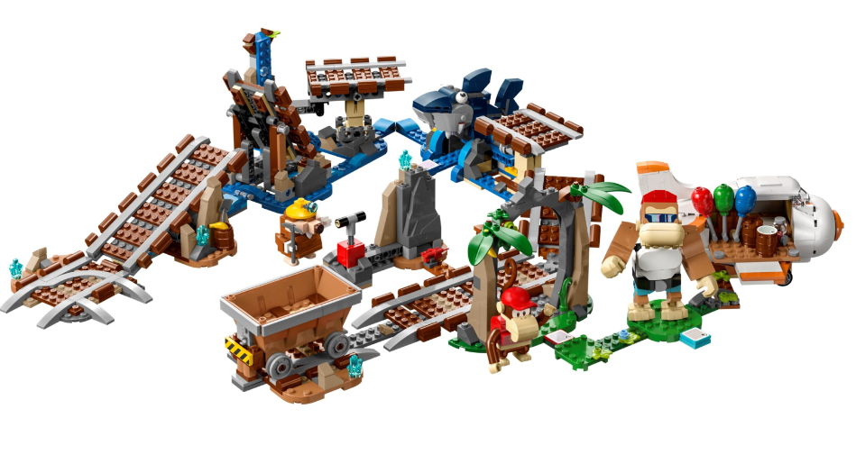 Конструктор Lego Super Mario Поїздка у вагонетці Дідді Конґа. Додатковий набір фото №3