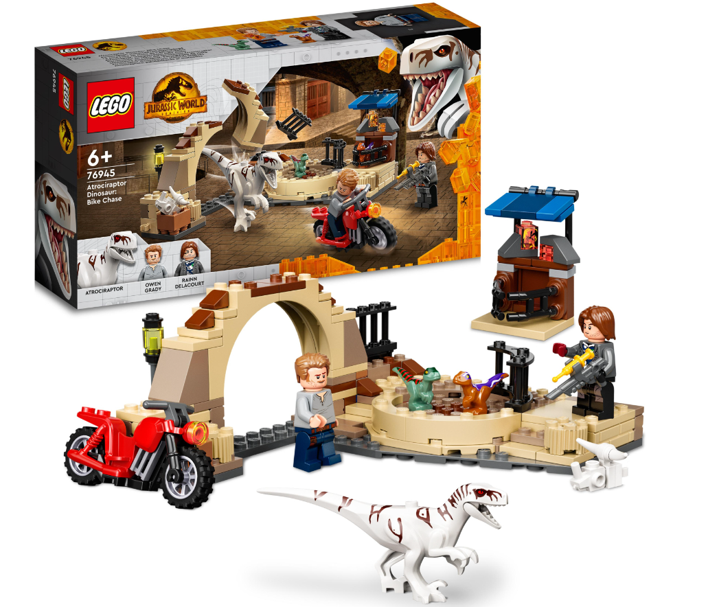 Конструктор Lego Jurassic World Атроцираптор: погоня на мотоциклі фото №2