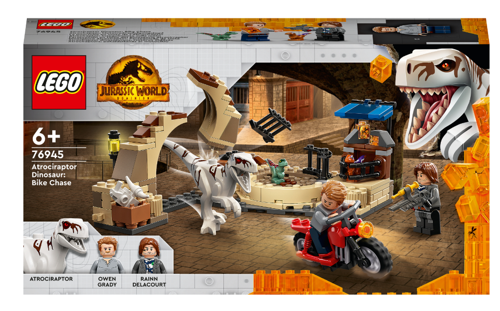 Конструктор Lego Jurassic World Атроцираптор: погоня на мотоциклі