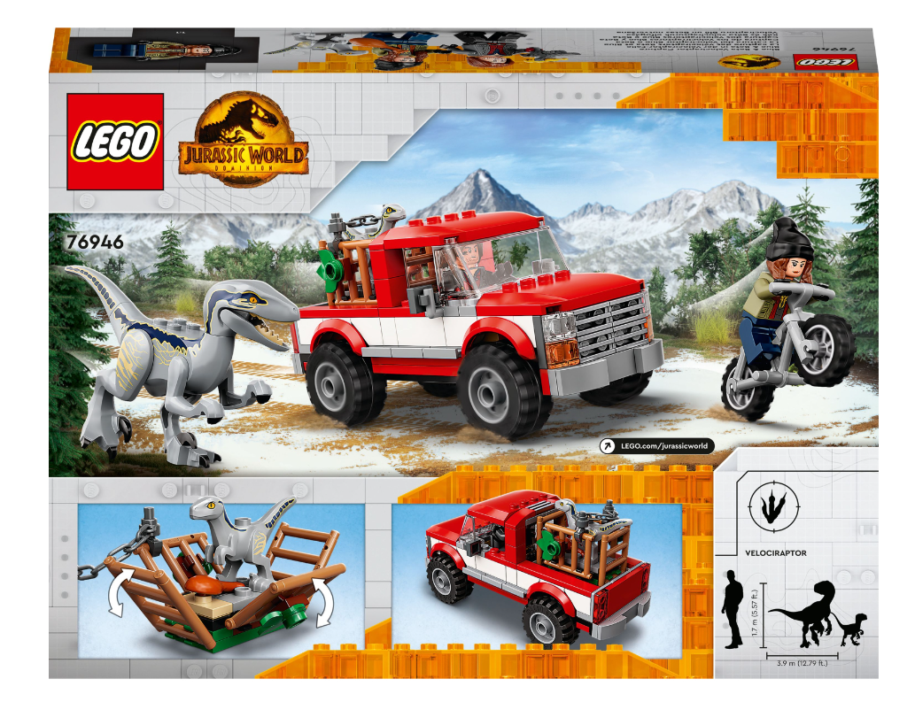 Конструктор Lego Jurassic World Блу та впіймання бета-велоцираптора фото №4