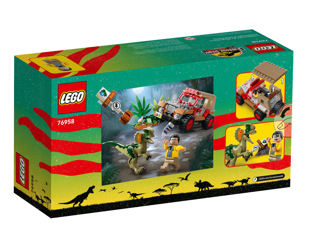 Конструктор Lego Jurassic Park Засідка дилофозавра фото №7